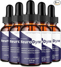 Neurodyne Drops Official Neurodyne Brain Health Supplement Droppers - Maximum Strength Advanced Nootropic Drops Support All Natural Neuro Dyne Cognitive Health &amp Function Reviews (5 Pack)