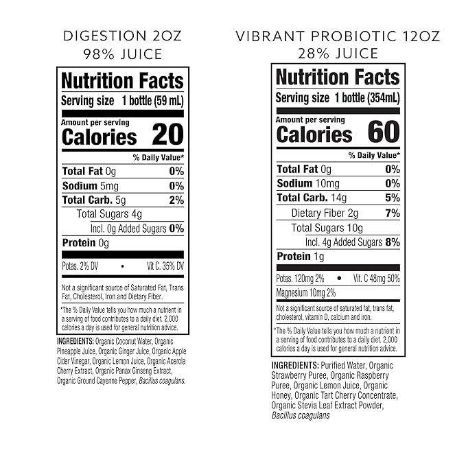 Suja Organic Gut Health Shots and Juice Variety Pack | 10 Digestion Shots and 6 Vibrant Probiotic Juices | Plant-Based &amp Gluten Free (2 fl oz Shots/Pack of 10 12 fl oz Juices/Pack of 6)