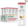 Starbucks Refreshers with Coconut Water Strawberry Lemonade 12 fl Oz. Cans (12 Pack)