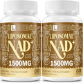 1500 MG Liposomal NAD+ 98%+ Absorption NAD+ Supplement for Women &amp Men with TMG for Aging Defense Cellular Energy Heart &amp Brain Function Longevity 120 Softgels