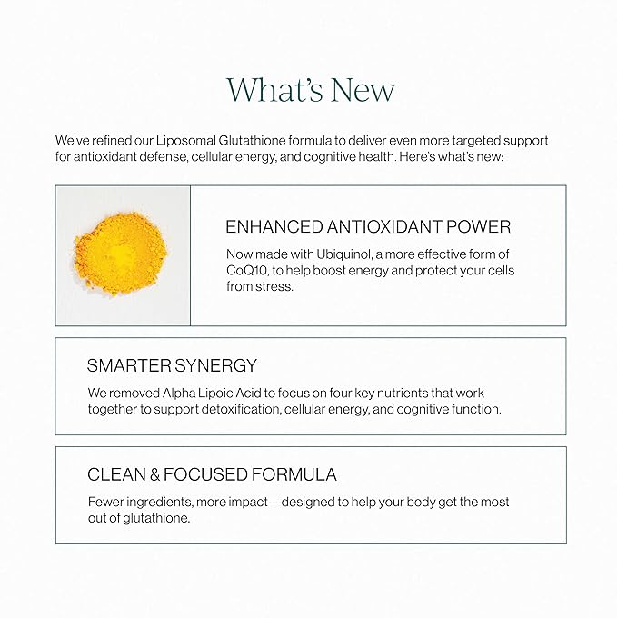 CYMBIOTIKA Liposomal Glutathione Supplement – PQQ CoQ10 &amp Antioxidants for Detox Brain Energy Immune Support – Advanced Absorption for Cellular Health &amp Longevity Citrus Vanilla 1 Month