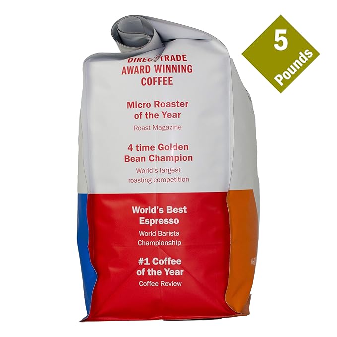 Klatch Coffee Organic House Espresso Medium-Dark Roast 5 Pounds Whole Bean