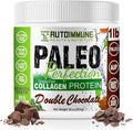 Paleo Perfection Double Chocolate Grass Fed Beef Collagen Protein Powder with Stevia - Paleo Keto SCD AIP Protein Powder with Apple Fiber Carrot &amp Broccoli - 1lb Protein Powder &amp Superfood