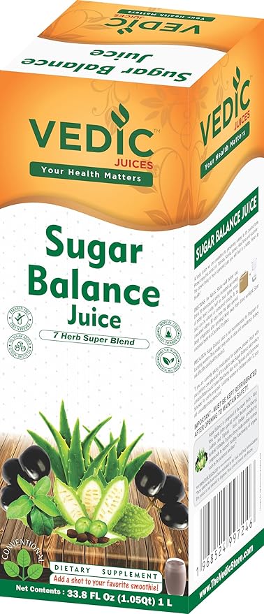 Vedic Sugar Balance Juice Daily use 33.8 oz 1 Litre