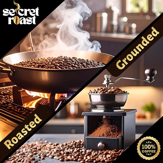 Secret Roast Ground and Roasted Turkish Coffee | Mediterranian Delight | 3.5 oz | Kosher | Pack of 12