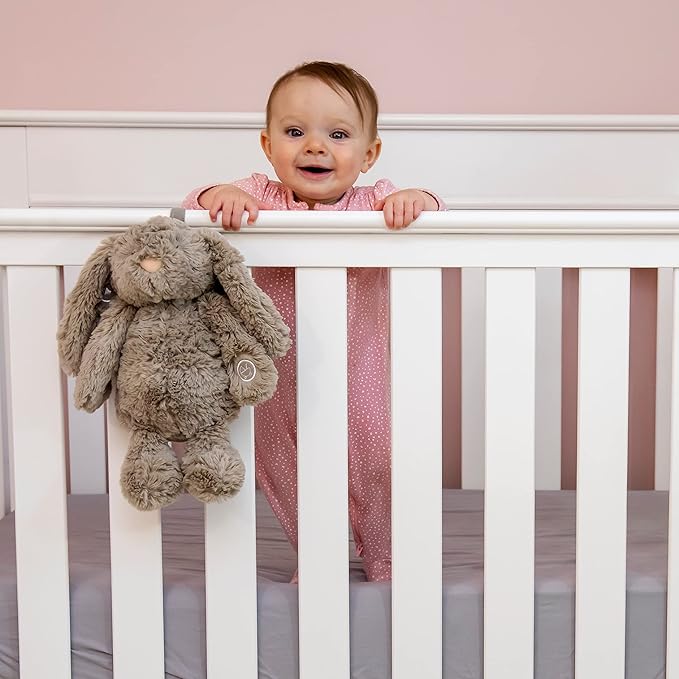Gemma Joy Bedtime Baby Soothers &amp StickyOnes Sleep Patches - Cry Activated Heartbeat Bunny Plush Toy Stuffed Animal with Calming Light &amp All-Natural No Melatonin Bedtime Patches for Kids and
