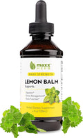 Maxx Herb Lemon Balm Extract - Max Strength Liquid Tincture Absorbs Better Than Capsules or Tea for Nervous System Support &amp Stress Management - Alcohol Free - 4 Oz Bottle (60 Servings)