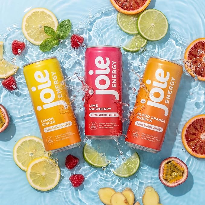 Joie Energy Drink (Lime Raspberry 12 Fl Oz (Pack of 12))