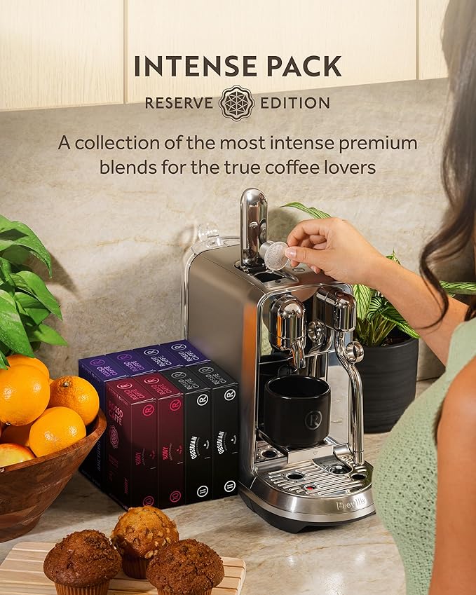 ROSSO CAFFÈ Espresso Coffee Pods for Nespresso Original Machines - 80 Capsules Dark Roast Intense Pack 4 Strong and Robust Flavors - Made in Italy