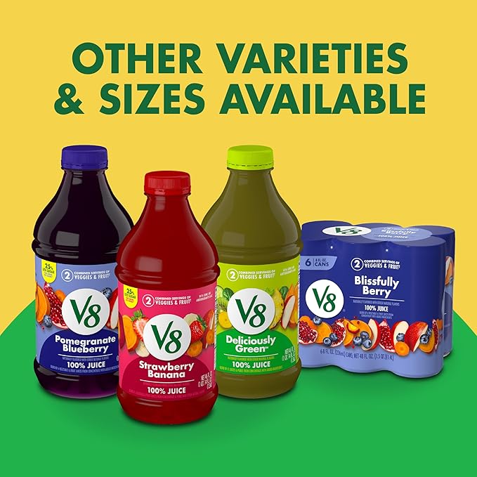 V8 Pineapple Jalapeno 100% Fruit and Vegetable Juice 8 fl oz Can (24 Pack)