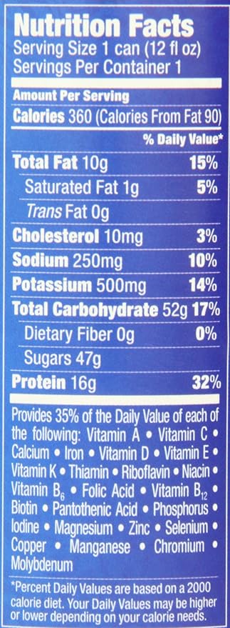 Nutrament Energy and Fitness Drink Vanilla 12 Ounce Cans (Pack of 12)
