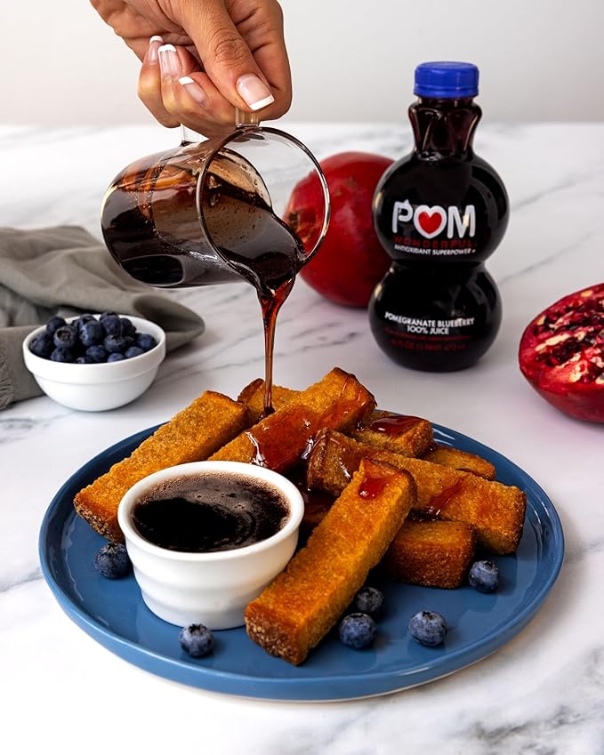 POM Wonderful Antioxidant Superpower Pomegranate Blueberry 100% Juice 16 fl oz (Pack of 6)