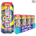 G Fuel Energy Drink Peach Ring Candy Sugar Free Beverage with 300mg Caffeine Daily Energy Boost with Focus Amino Vitamin + Antioxidants 16 oz Cans (Sonic 12-Pack)