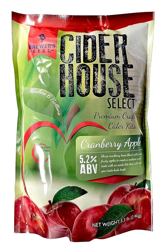 Cider House Select Cranberry Apple Cider Making Kit (5.3 lb)