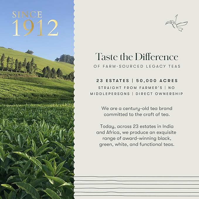 Luxmi Estates Tokyo Green Organic Green Tea (50 Tea Bags) Tea Bags For Relaxing Calming and Stress Relief With Certified Organic Darjeeling Makaibari Green Tea