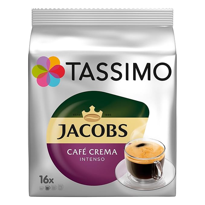 Tassimo Jacobs Caffè Crema Intenso Intense &amp Strong 16 T-Discs