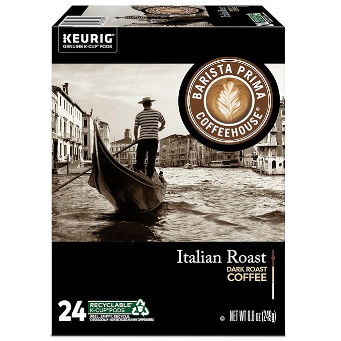 Barista Prima Coffeehouse Italian Roast Keurig Single Serve K-Cup Pods 96 Count