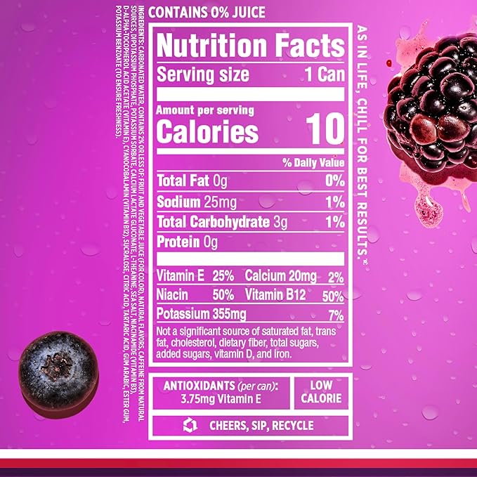 Sparkling Ice +ENERGY Berry Blast &amp Sparkling Ice +ENERGY Power Punch &amp +Energy Maximum Mango Sparkling Water with Vitamins &amp Electrolytes Zero Sugar 12 fl oz Cans (Pack of 12 Each)