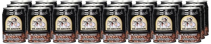 Mr. Brown Black Coffee 8.12 Ounce (Pack of 24)