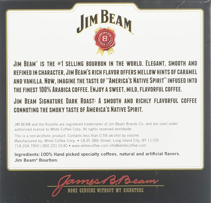 Jim Beam Signature Dark Roast 10 Count (Pack of 4)