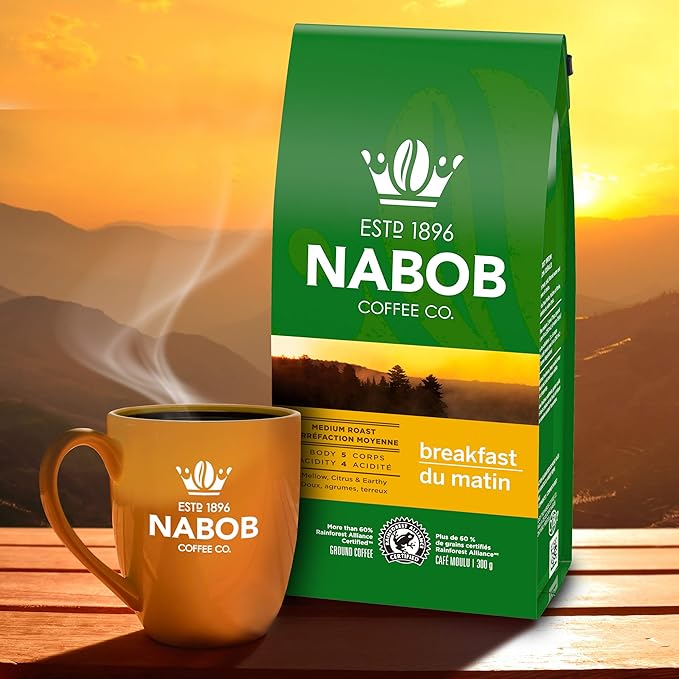 NABOB Breakfast Blend Ground Coffee 1800g (6 count)