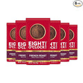 Eight O'Clock Coffee French Roast Dark Roast Ground Coffee Robust Smoky &amp Complex 100% Arabica 11.5 Ounce (Pack of 6)