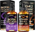 NUTRAHARMONY Liquid Biotin Collagen &amp Vitamin D3 K2 Drops
