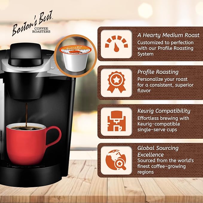 Boston’s Best - Fall Assortment Flavored Dessert Gourmet Coffee Compatible with Keurig Coffee Maker 1 Count (80 Single Serve Medium Roast Cups)
