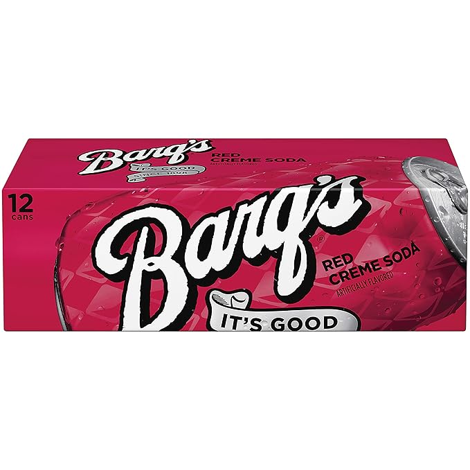 Barq's Red Creme Soda Fridge Pack Cans 12 Fl Oz (Pack Of 12)