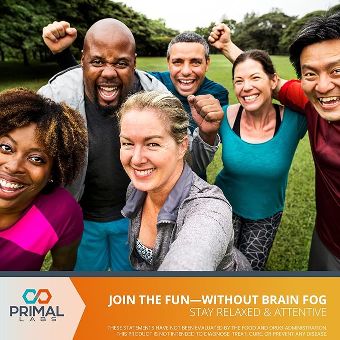 Primal Health CogniForce - Memory &amp Brain Health - Acetyl L-Carnitine Formula - Better Cognitive Performance - Clarity + Focus + Better Recall + Calm Thinking - Dietary Supplement - 60 Capsules