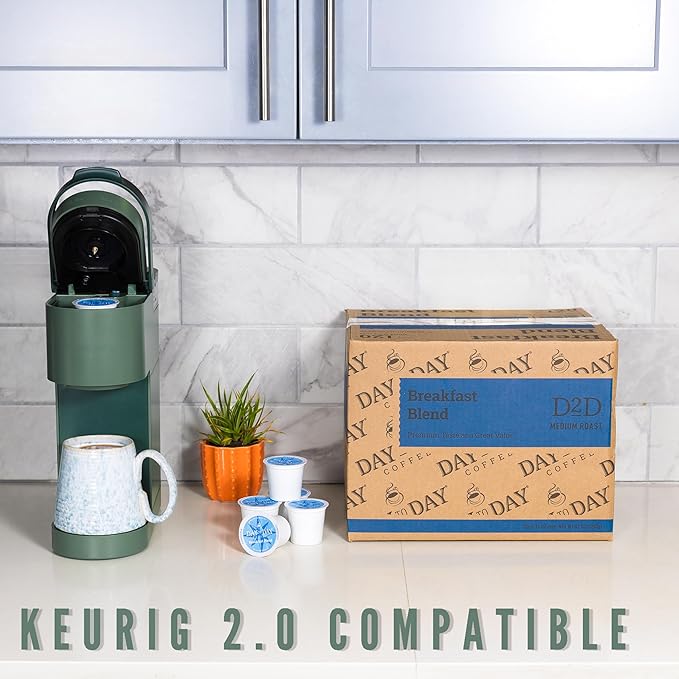 Day To Day Coffee Breakfast Blend Medium Roast Coffee Pods 120 Count Compatible with Keurig K-Cup Brewers Perfect Wake-Up Coffee
