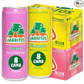 Jarritos Variety Pack of 16-12 oz Cans Authentic Mexican Soft Drink 8 Cans of Refreshing Guava Flavor and 8 Cans of Refreshing Pineapple Flavor