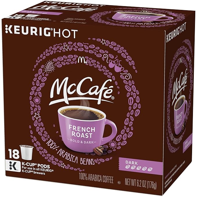 McCafé French Dark Roast K-Cup Coffee Pods (18 Pods)