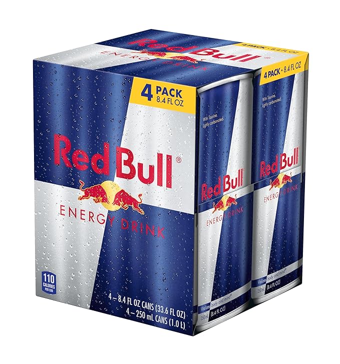 Red Bull Energy Drink 80mg Caffeine | Taurine &amp B Vitamins | 8.4 Fl Oz | Pack of 12 Cans