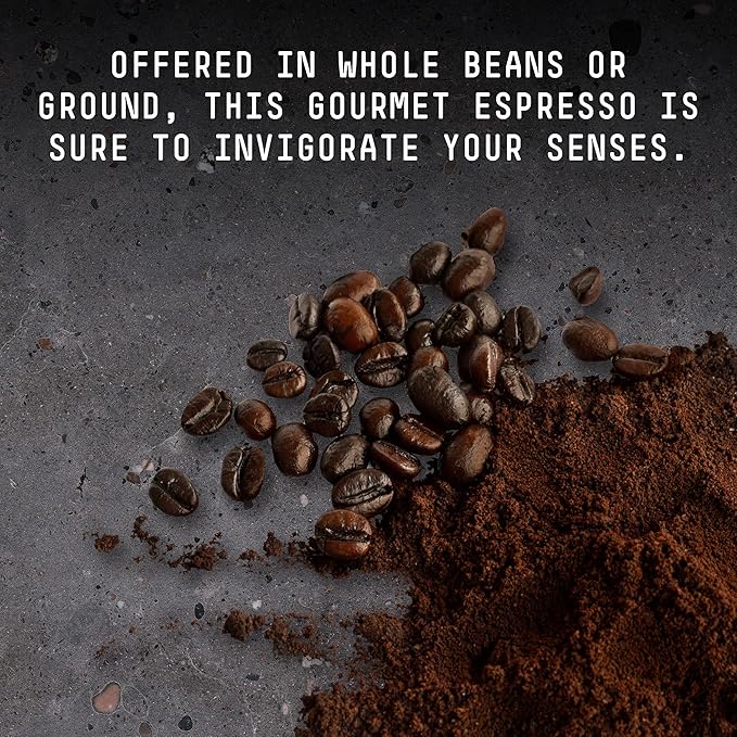 Stone Street Knee Buckling Espresso Coffee Ground High Caffeine Blend Dark Roast 2 LB