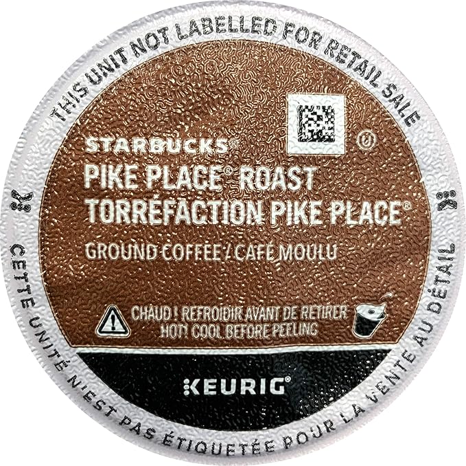 Starbucks Pike Place Coffee Medium Keurig K-Cups 60 ct - Packaging May Vary