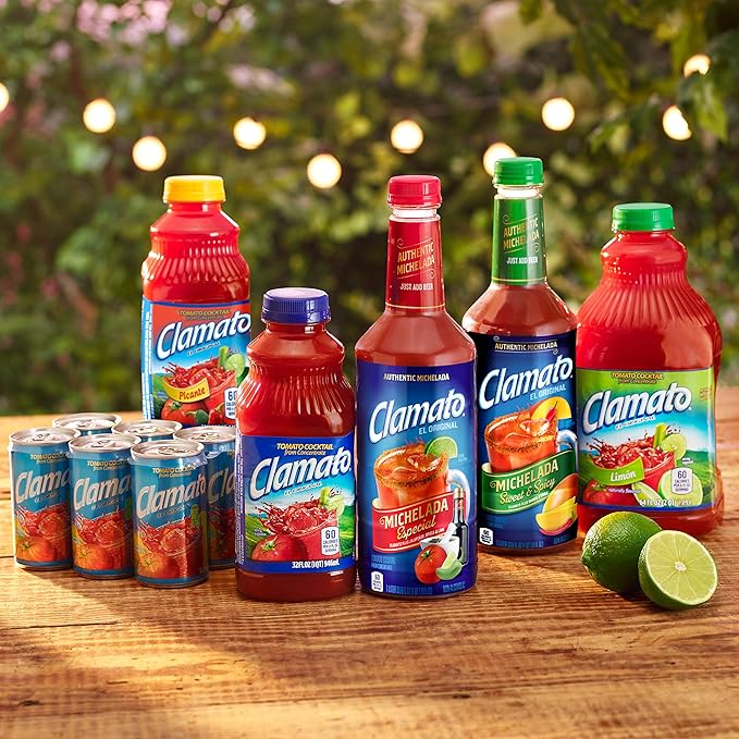Clamato Original Tomato Cocktail 64 fl oz bottles (Pack of 8)