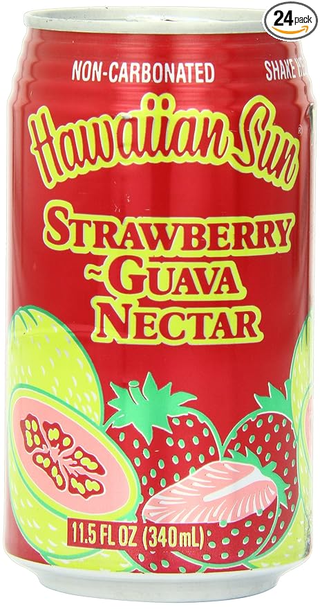 Hawaiian Sun Nectar Strawberry-Guava 11.5-Ounce (Pack of 24)