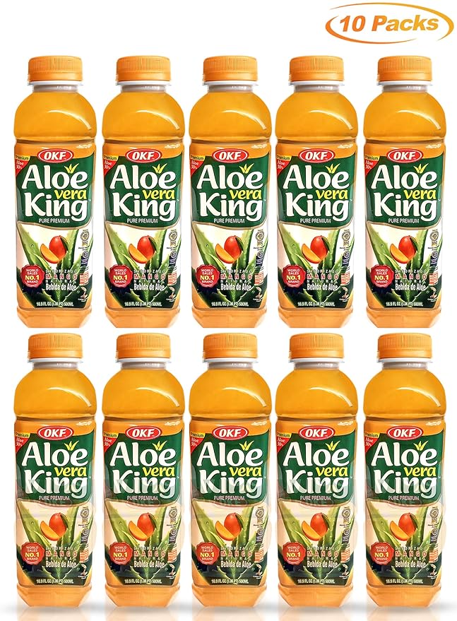Okf Aloe Vera King Mango Drink 16.9oz (Pack of 10)