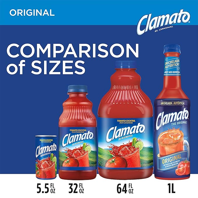 Clamato Original Tomato Cocktail 5.5 fl oz cans (Pack of 24)
