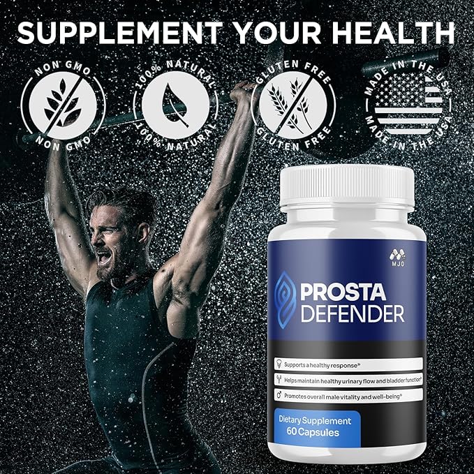 (2 Pack) Prosta Defender Capsules Official Prostadefender Pills with All Natural Ingredients Advanced Overall Health and Wellness Supplement Natural Maximum Strength Vitamin Formula (120 Capsules)