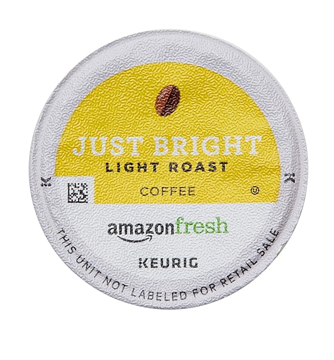 AmazonFresh 80 Ct. K-Cups Just Bright Light Roast Keurig K-Cup Brewer Compatible