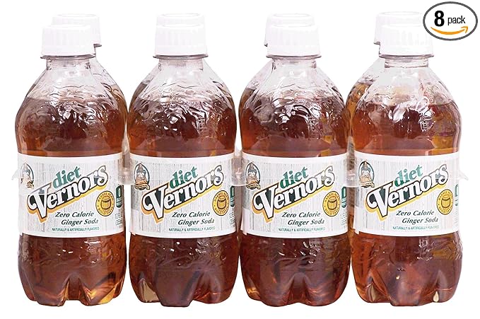 Diet Vernors Ginger Soda 8-pack 12-fl. oz. plastic bottles