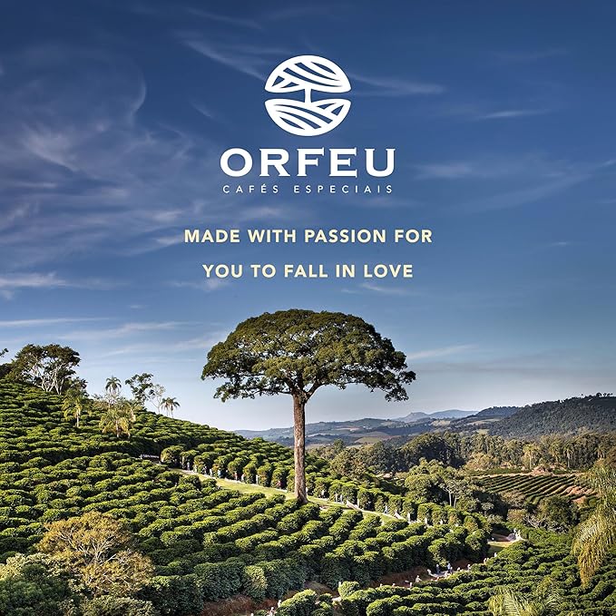 ORFEU - Special Coffee Yellow Bourbon - 100% Arabica Coffee Medium-Light Roast Ground &amp Roasted Made In Brazil Aroma of Citrus Fruits Accentuated Acidity - 250g (8.8oz)