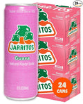 Jarritos - Mexican Soda Soft Drinks Guava (12 oz 355ml) 24 Cans (3 Boxes of 8) - Made with Real Cane Sugar - 0g Fat - Made in Mexico - Natural Flavor Soda Pop - Party &amp BBQ Beverages