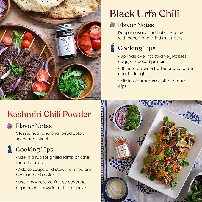 Burlap &amp Barrel Chili 6-Pack Gift Set- As Seen on Shark Tank! 6 of Our Favorite Chilis From Around the World- Includes Mild Medium &amp Hot Chilis - 6 Full Size Jars