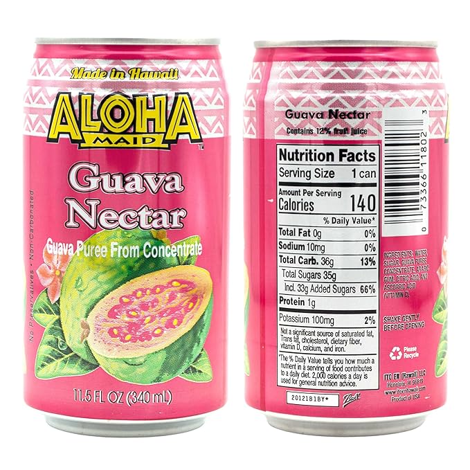 Aloha Maid Drinks Variety All Flavors 1 Can per Flavor Total 10 Cans