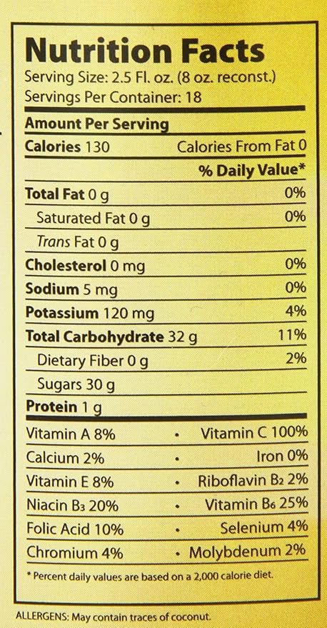 Dr. Smoothie 100% Crushed Fruit Concentrate Orange Tangerine 46-Ounce Bottles (Pack of 2)