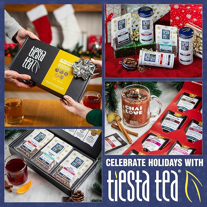 Tiesta Tea - Chamomile Mint Cold Brew Loose Leaf Premium Blend Non-Caffeinated Iced Tea 10 Cold Brew Packets Makes One 64oz Pitcher
