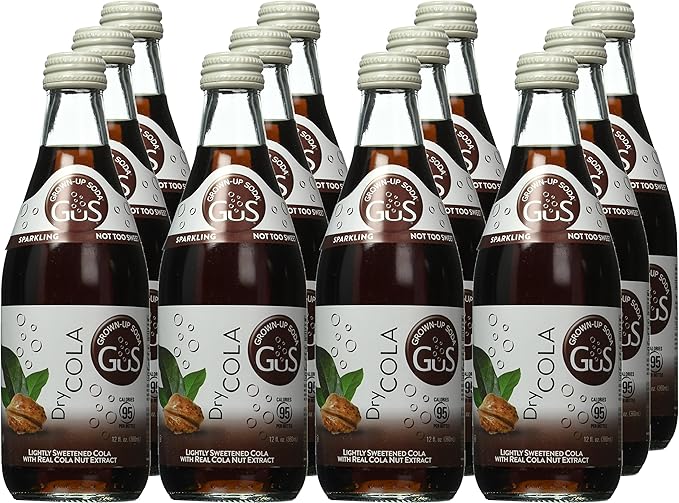 GuS - Grown-up Soda Dry Cola 12 Ounce (Pack of 12)